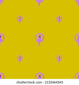 Parrot balloons seamless pattern. Circus balloon background. Repeated texture in doodle style for fabric, wrapping paper, wallpaper, tissue. Vector illustration.