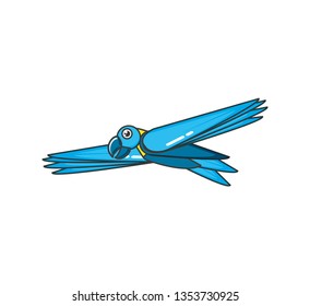 parrot bird animal flying isolated icon