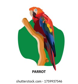parrot bird clip art is the graphic arts,refers to pre-made images used to illustrate any medium. 
