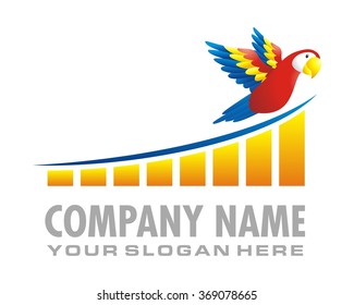 parrot bird diagram graph chart vector