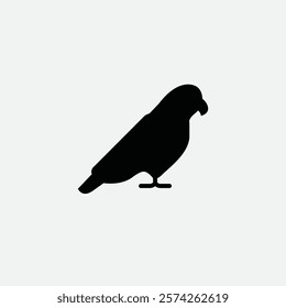 Parrot bird icon flat vector design