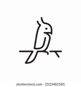 parrot bird icon sign vector