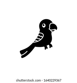 Parrot, bird icon. Simple elements of animals store icons for ui and ux, website or mobile application
