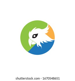 Parrot bird image logo vector 