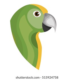 parrot bird isolated icon