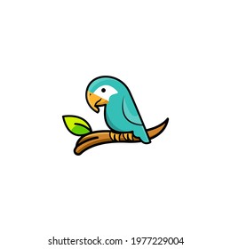 Parrot bird logo design template. parrot logo icon