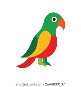 parrot bird on white background 