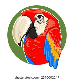 parrot bird vector animal for avatar