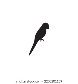 icono del vector de pájaro de loro, logotipo.