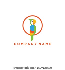 Parrot Bird Vector Logo Design