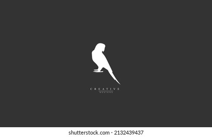 Parrot bird vector logo design
