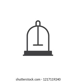Parrot cage vector icon. filled flat sign for mobile concept and web design. Pet shop simple solid icon. Symbol, logo illustration. Pixel perfect vector graphics