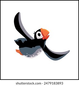 Parrot Cartoon Sticker and Sea Parrot