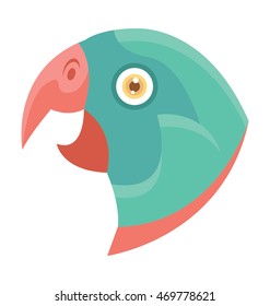 Parrot Colored Vector Icon
