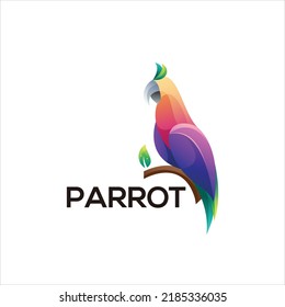 Parrot Colorful Gradient logo abstract