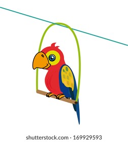 parrot design over white background vector illustration 