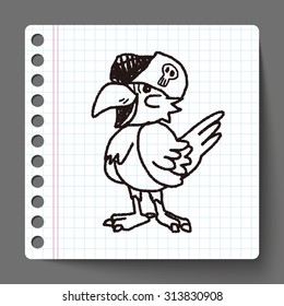 parrot doodle