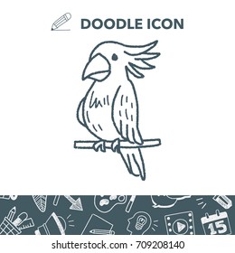 parrot doodle
