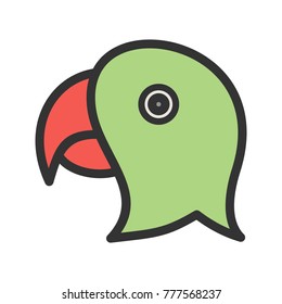 Parrot Face Icon