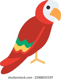 Parrot Flat Illustration Vector Design