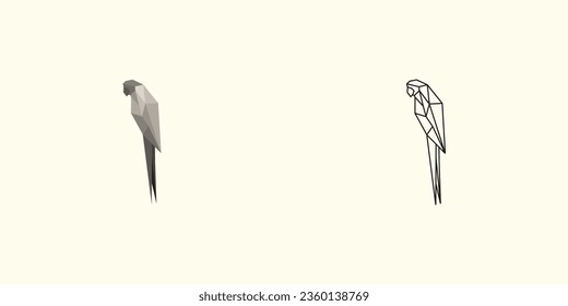 Parrot geometri design unique concept