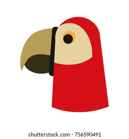 Parrot head cartoon