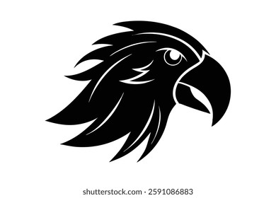 parrot head clipart vector illustration