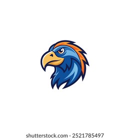 parrot head mascot vector illustation