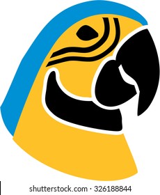 Parrot head retro