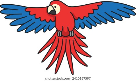 Parrot icon. Cartoon illustration of parrot vector icon for web