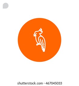 Parrot icon Flat.