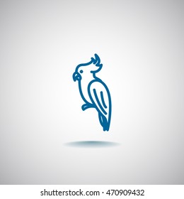 Parrot icon Flat.