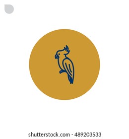 Parrot icon Flat.