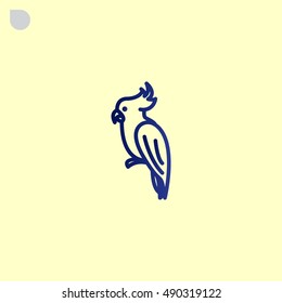 Parrot icon Flat.