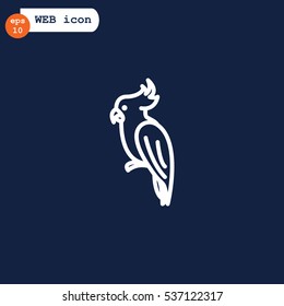 Parrot icon Flat.