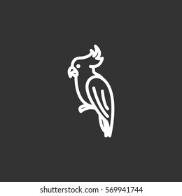 Parrot icon Flat.