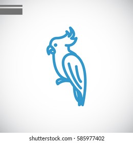 Parrot icon Flat.