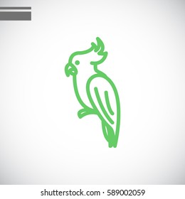 Parrot icon Flat.