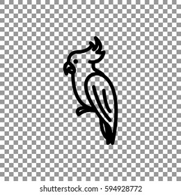Parrot icon Flat.