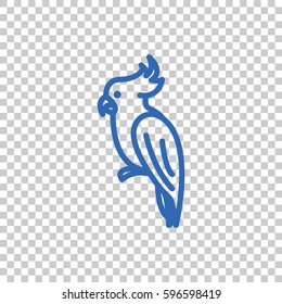 Parrot icon Flat.