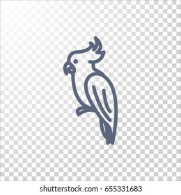 Parrot icon Flat.