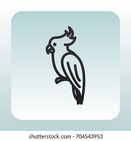 Parrot icon Flat.