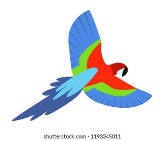 Parrot icon. Flat illustration of parrot vector icon for web design