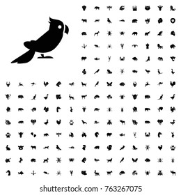 Parrot icon illustration isolated vector sign symbol. animals icon set for web and mobile.