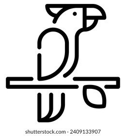 Parrot Icon Illustration for web, app, infographic, etc
