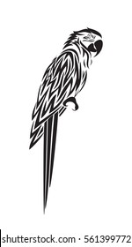 Parrot icon isolated on white background. Vector