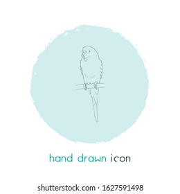 Parrot icon line element. Vector illustration of parrot icon line isolated on clean background for your web mobile app logo design.