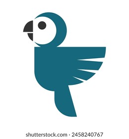 Parrot Icon Logo Design Vorlage