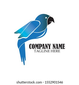 Parrot Icon Logo Symbol Design Vector Illustration, on white background
