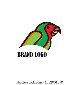 Parrot Icon Logo Symbol Design Vector Illustration, on white background
